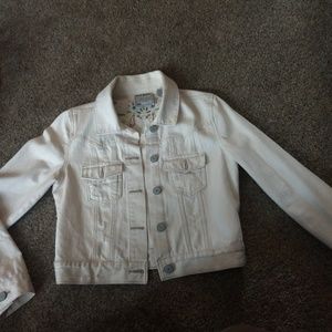 Old Navy cream jean jacket